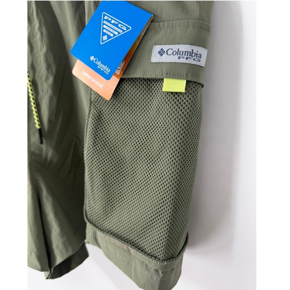 Columbia PFG Open Water Shorts Women's XXL 3" Inseam Sage Green Performance‎ New - Picture 6 of 9